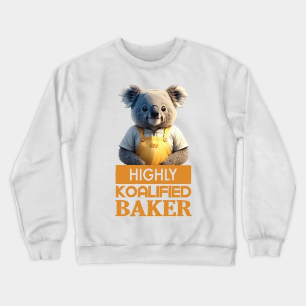 Just a Highly Koalified Baker Koala Crewneck Sweatshirt by Dmytro